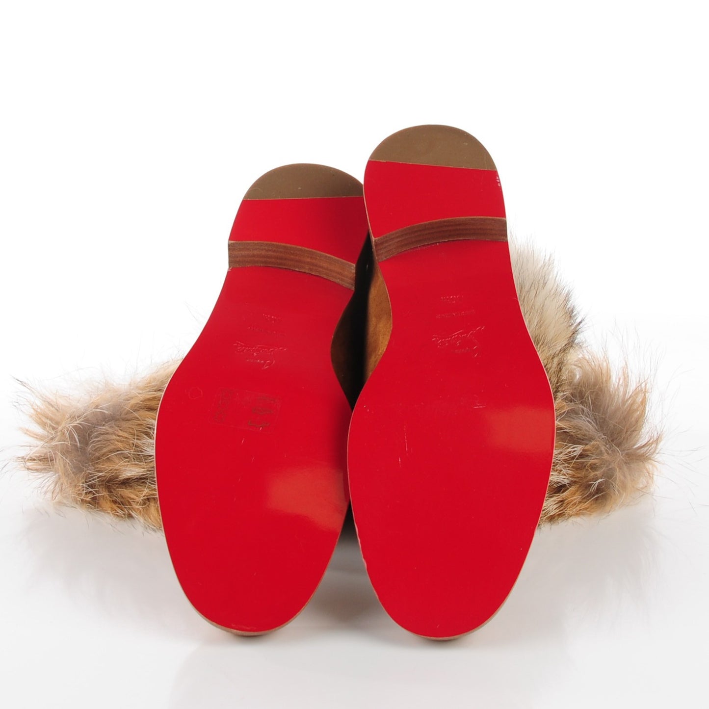 Suede Coyote Fur Mazurka Boots 40.5