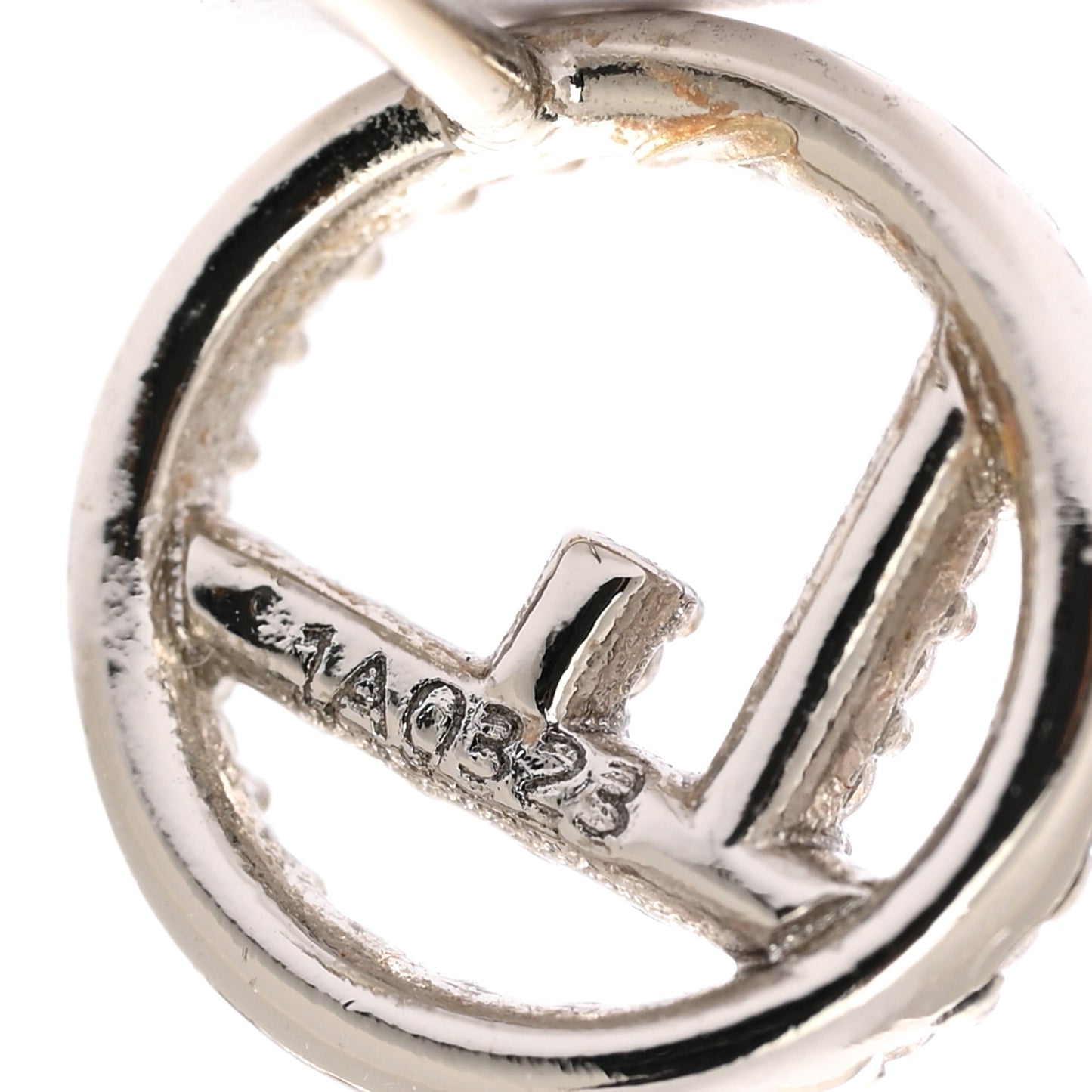 Metal Crystal F is Fendi Earrings Silver