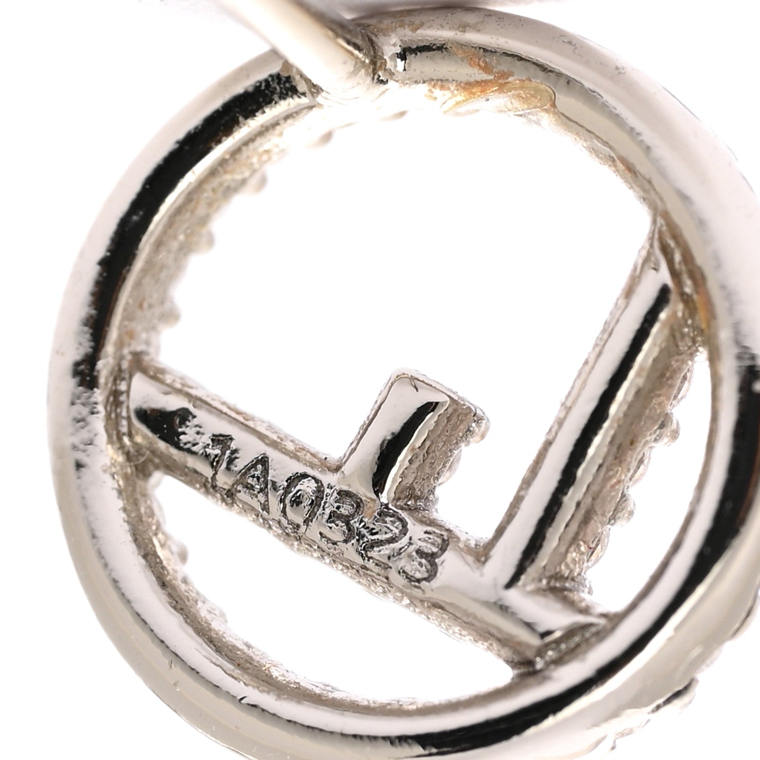 Fendi Metal Crystal F is Fendi Earrings Silver 4 of 5