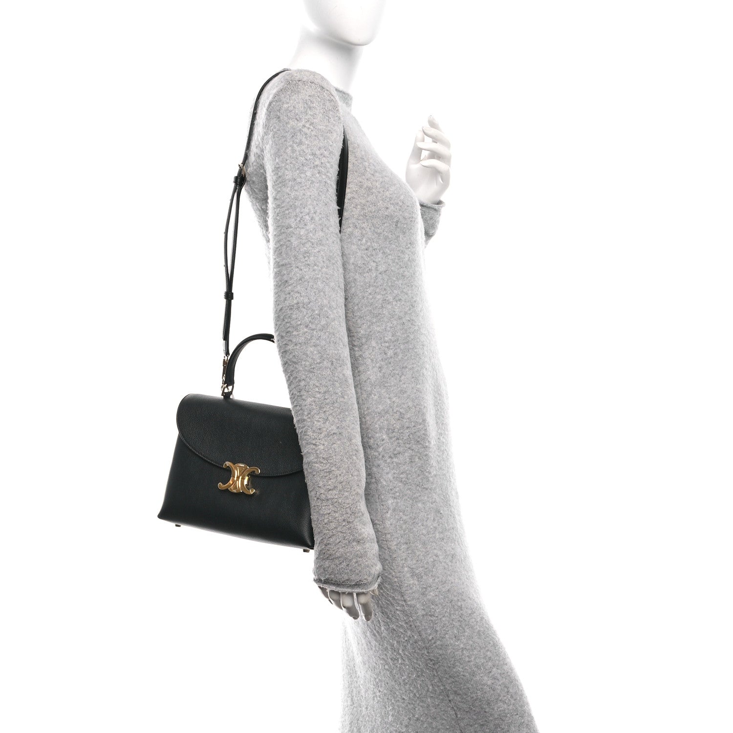 Celine Supple Calfskin Medium Nino Black 2 of 10