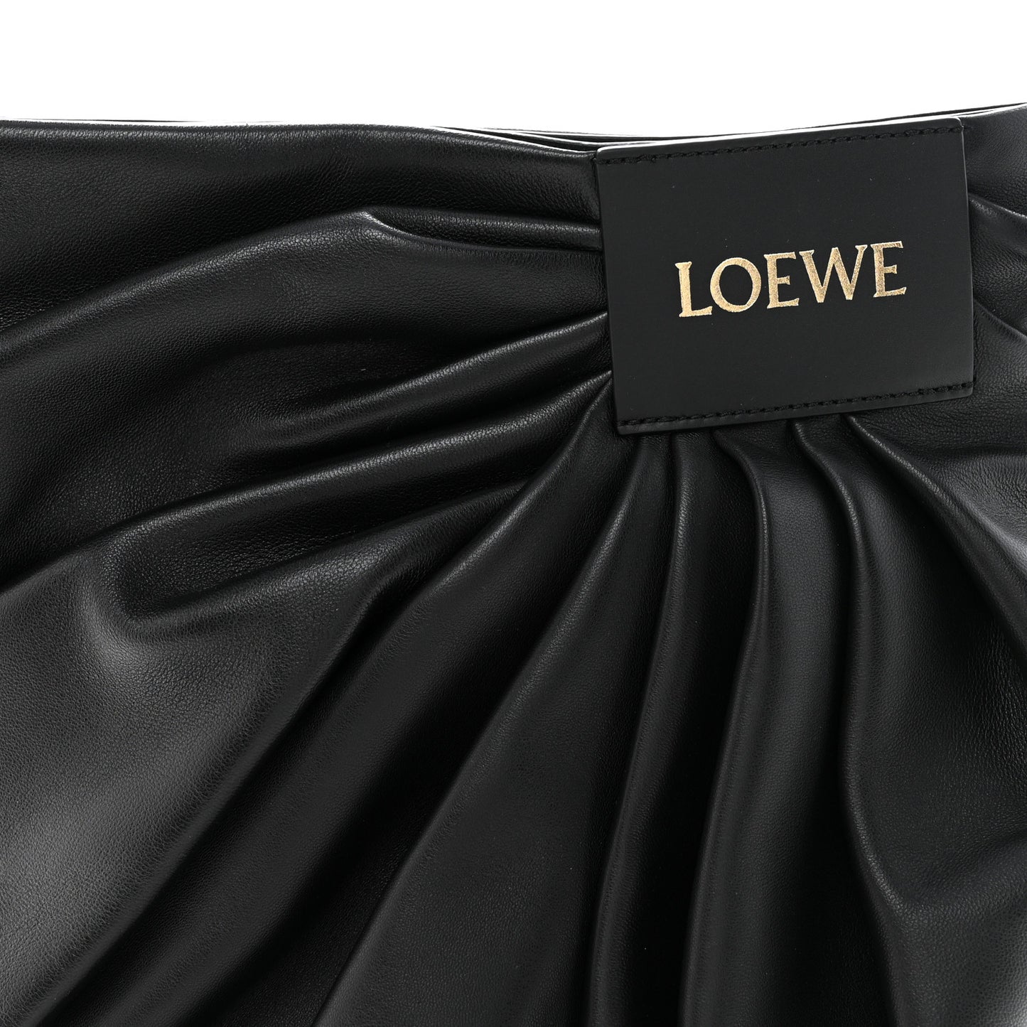 Mellow Nappa Draped Tote Black