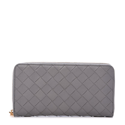 Bottega Veneta Nappa Intrecciato Zip Around Wallet Concrete 1 of 8