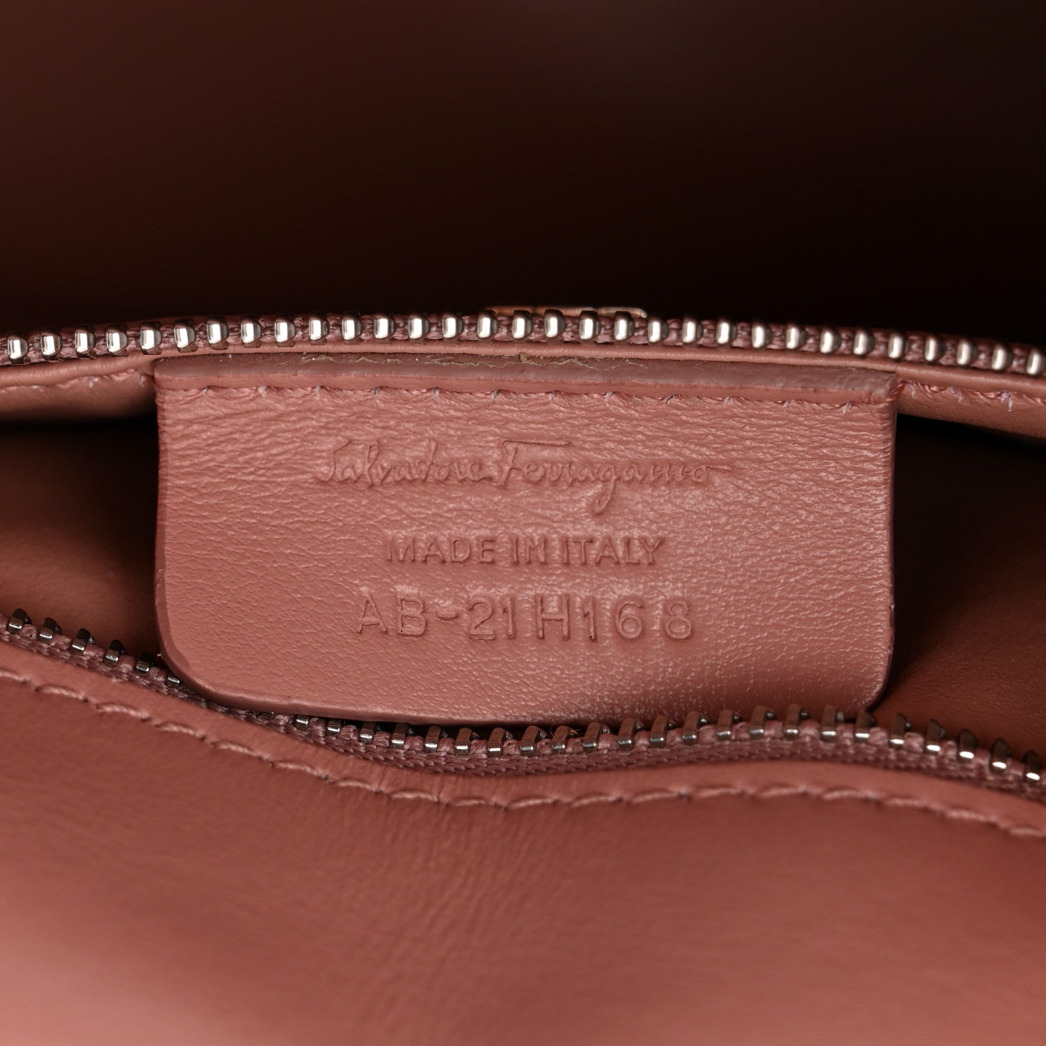 Salvatore Ferragamo Calfskin Quilted Gancini Flap Bag Antique Rose 7 of 13
