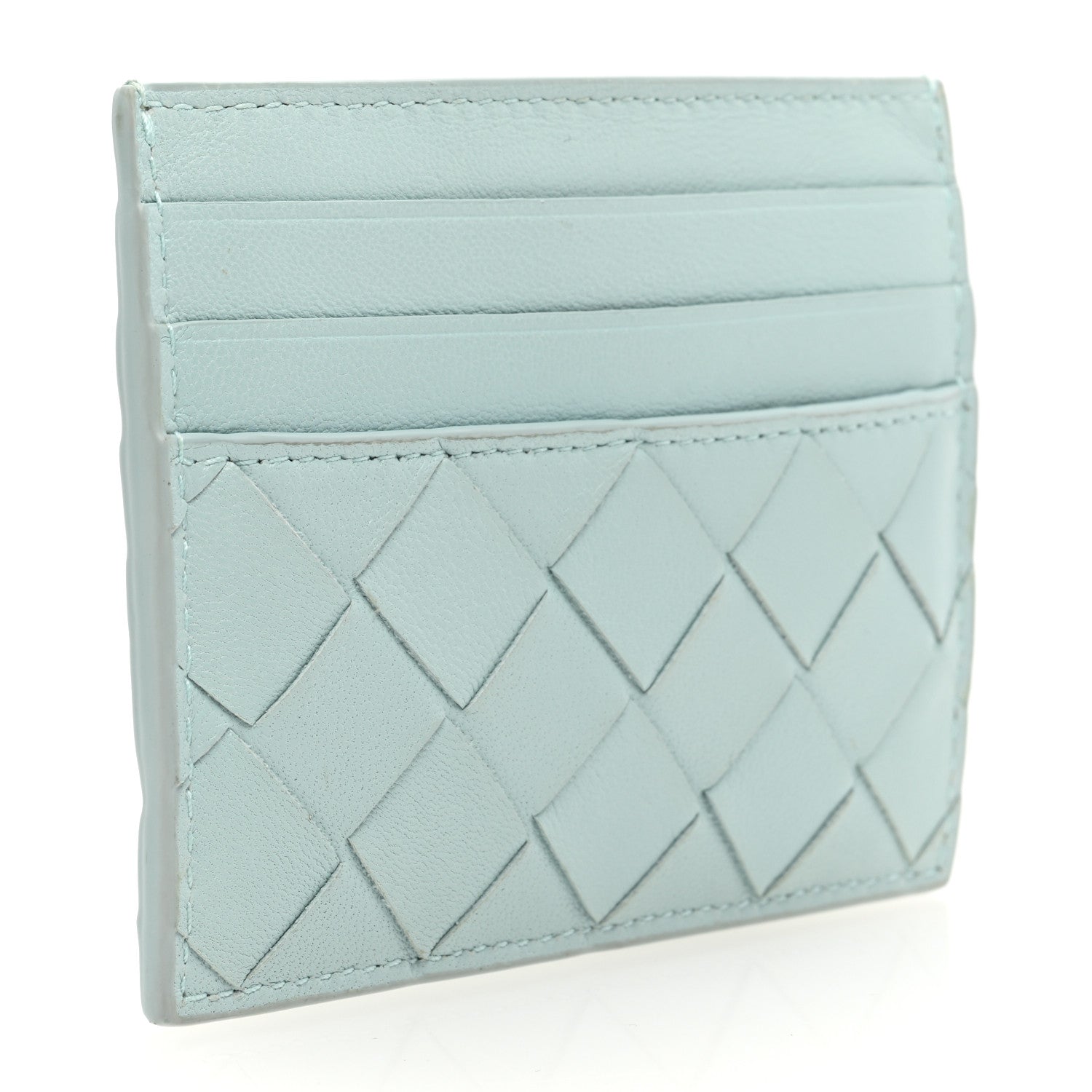 Bottega Veneta Nappa Intrecciato Card Holder Light Blue 3 of 8