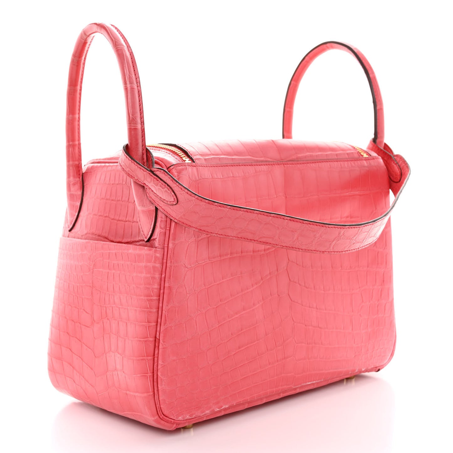 Matte Niloticus Crocodile Lindy 30 Bougainvillier