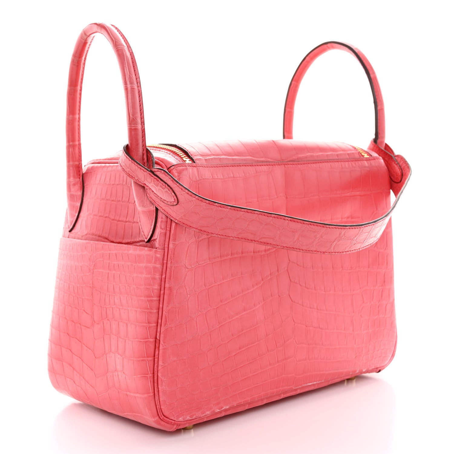 Hermes Matte Niloticus Crocodile Lindy 30 Bougainvillier 3 of 12