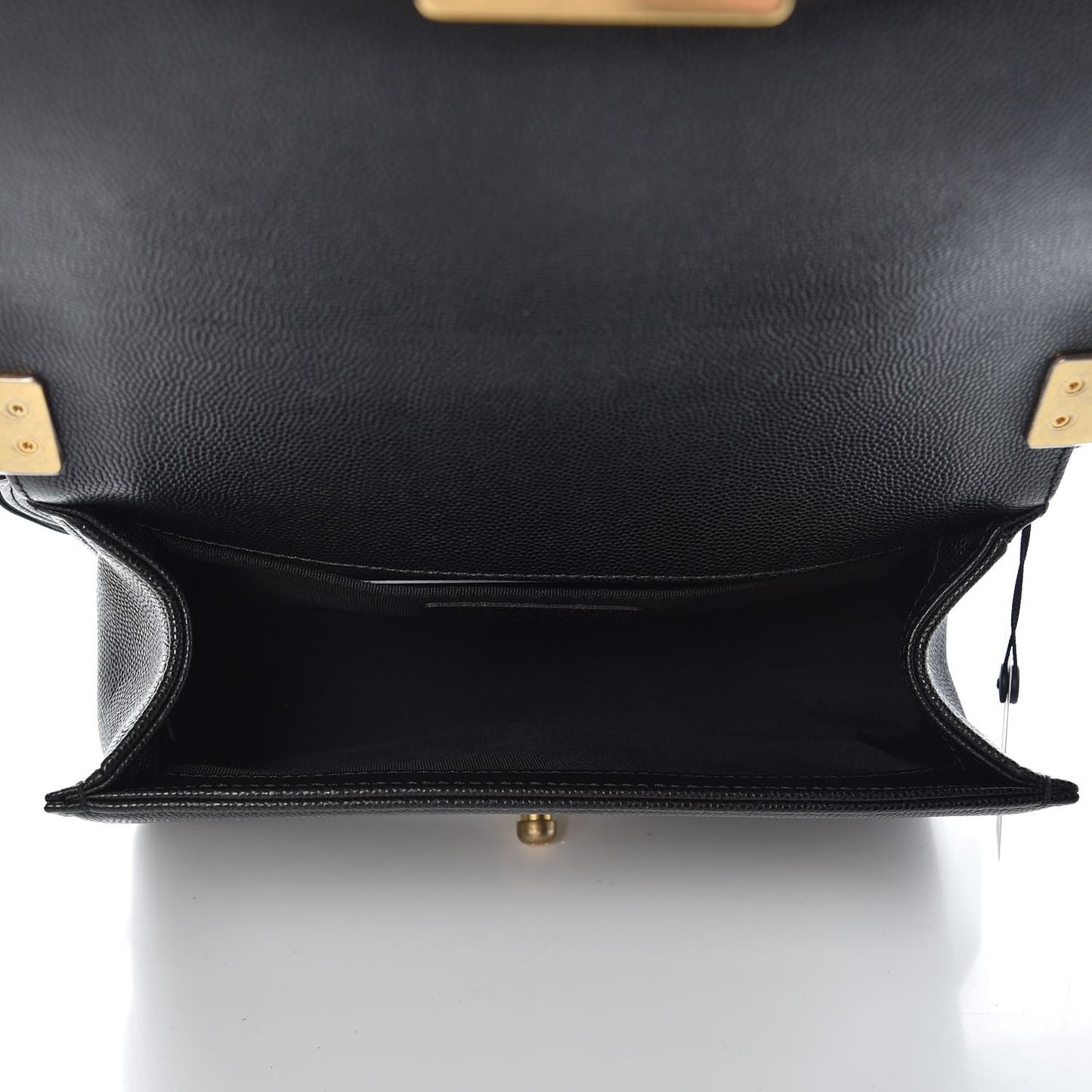 Caviar Quilted Small Boy Flap Black