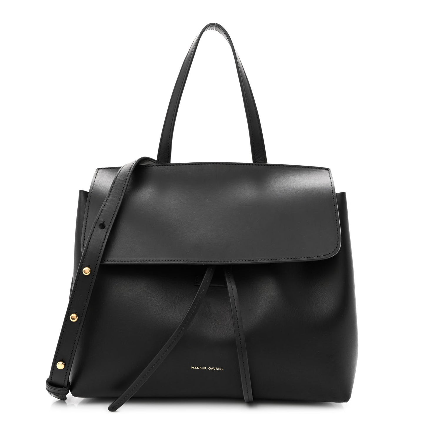 Calfskin Mini Lady Bag Black Flamma