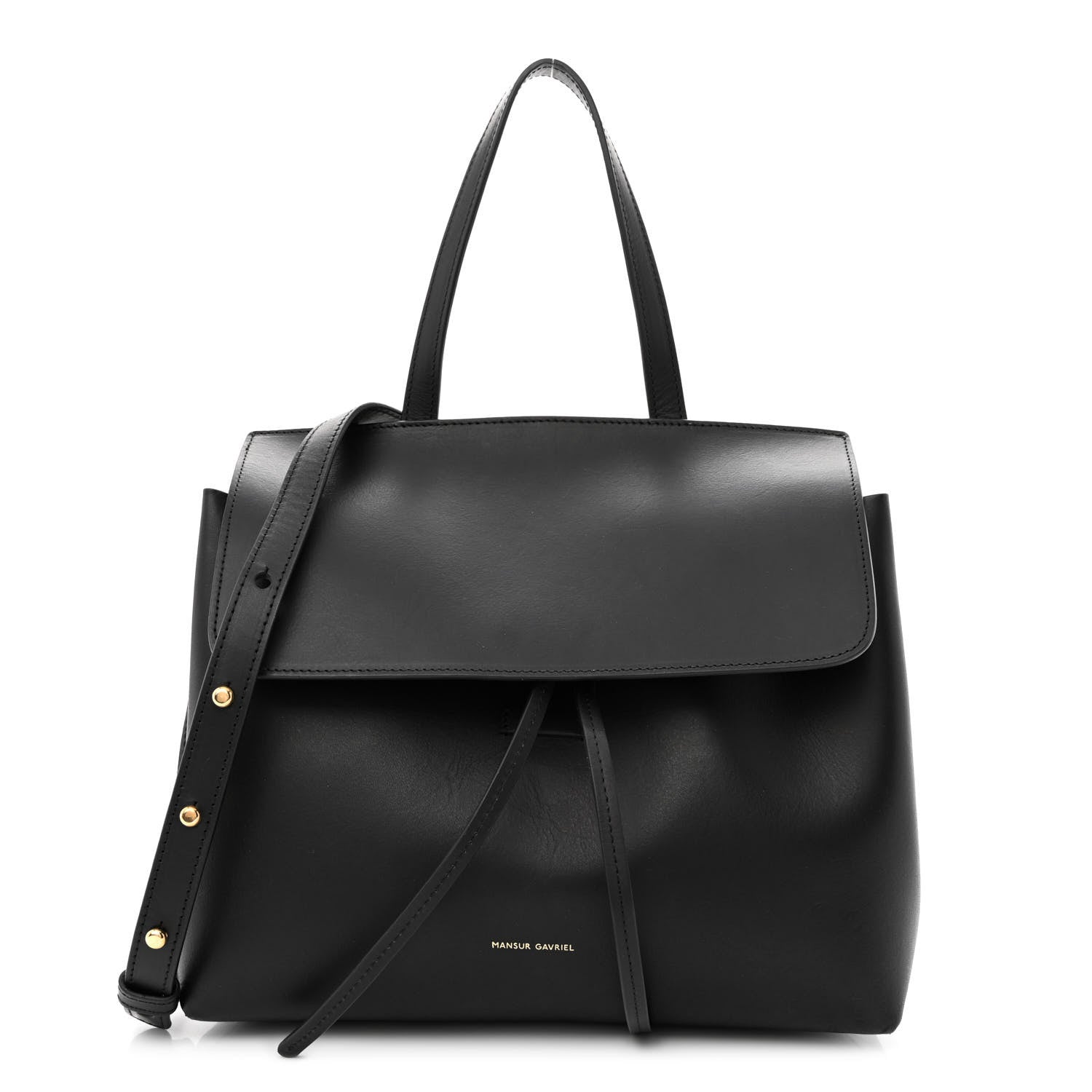 Mansur Gavriel Calfskin Mini Lady Bag Black Flamma 1 of 10