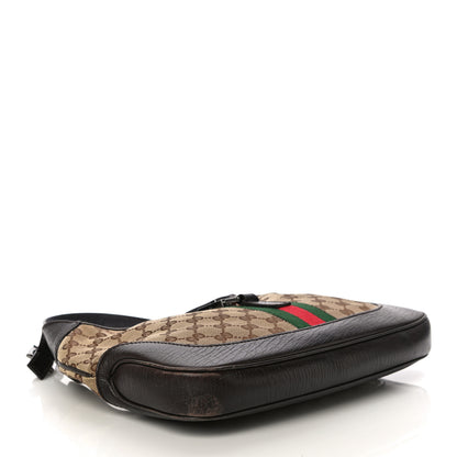 Gucci Monogram Web Jackie O Hobo Dark Brown 4 of 18