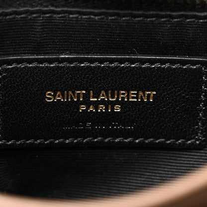 Saint Laurent Calfskin Y Quilted Monogram Toy Loulou Crossbody Bag Taupe 7 of 12