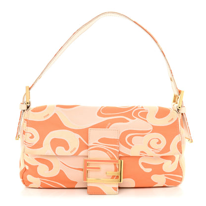 Fendi Satin Swirl Print Baguette Multicolor 1 of 13