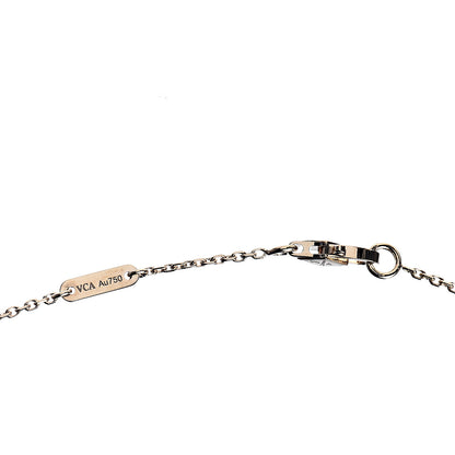 Van Cleef & Arpels 18K Yellow Gold Mother of Pearl Sweet Alhambra Pendant Necklace 4 of 5