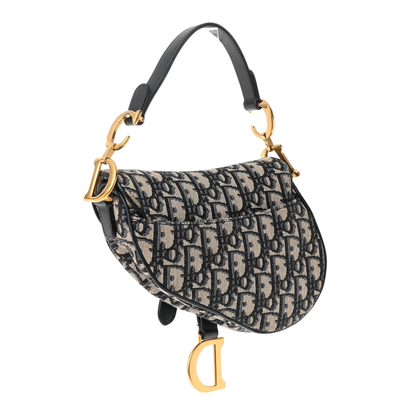 Oblique Mini Saddle Bag Blue