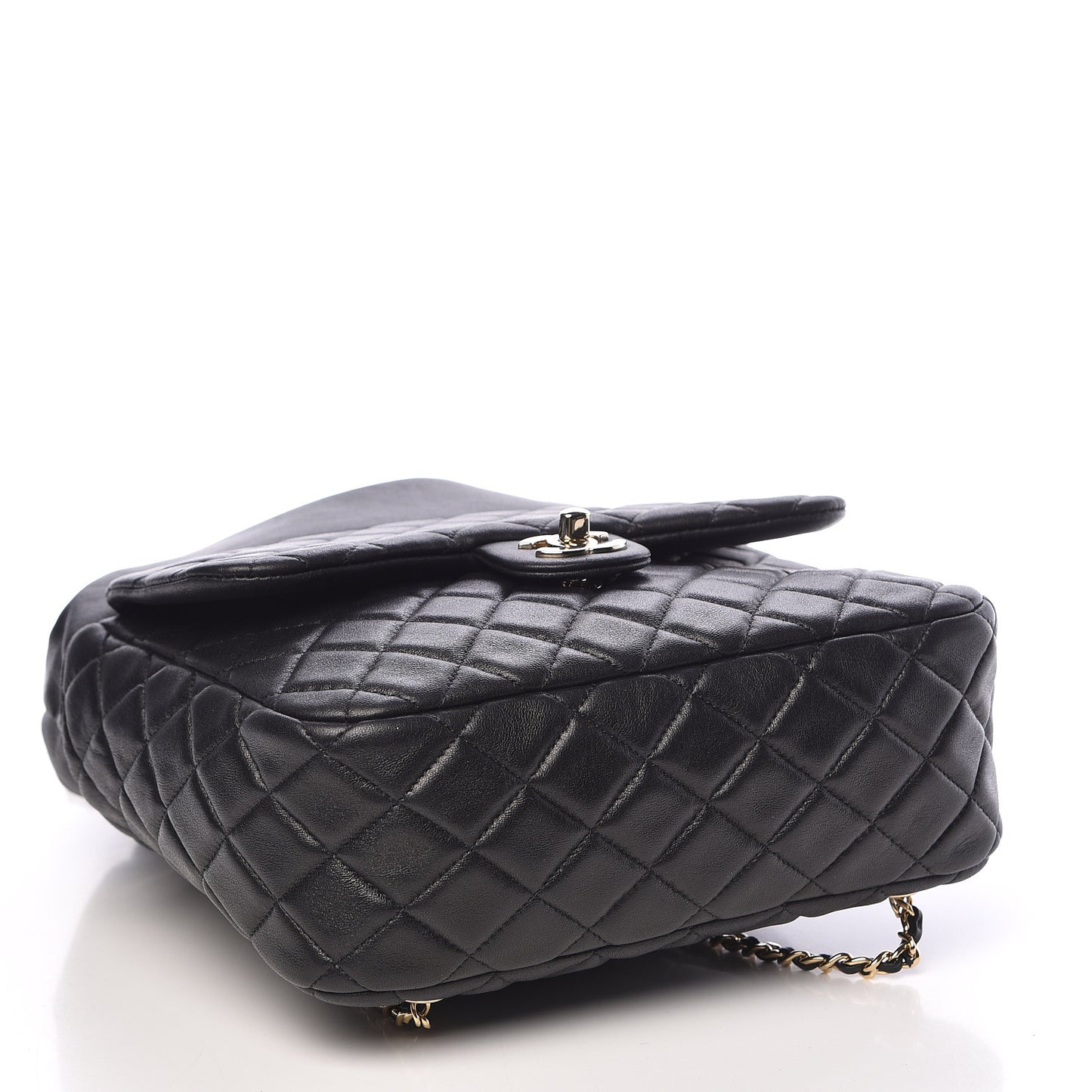 Lambskin Quilted Large In Seoul Backpack Navy