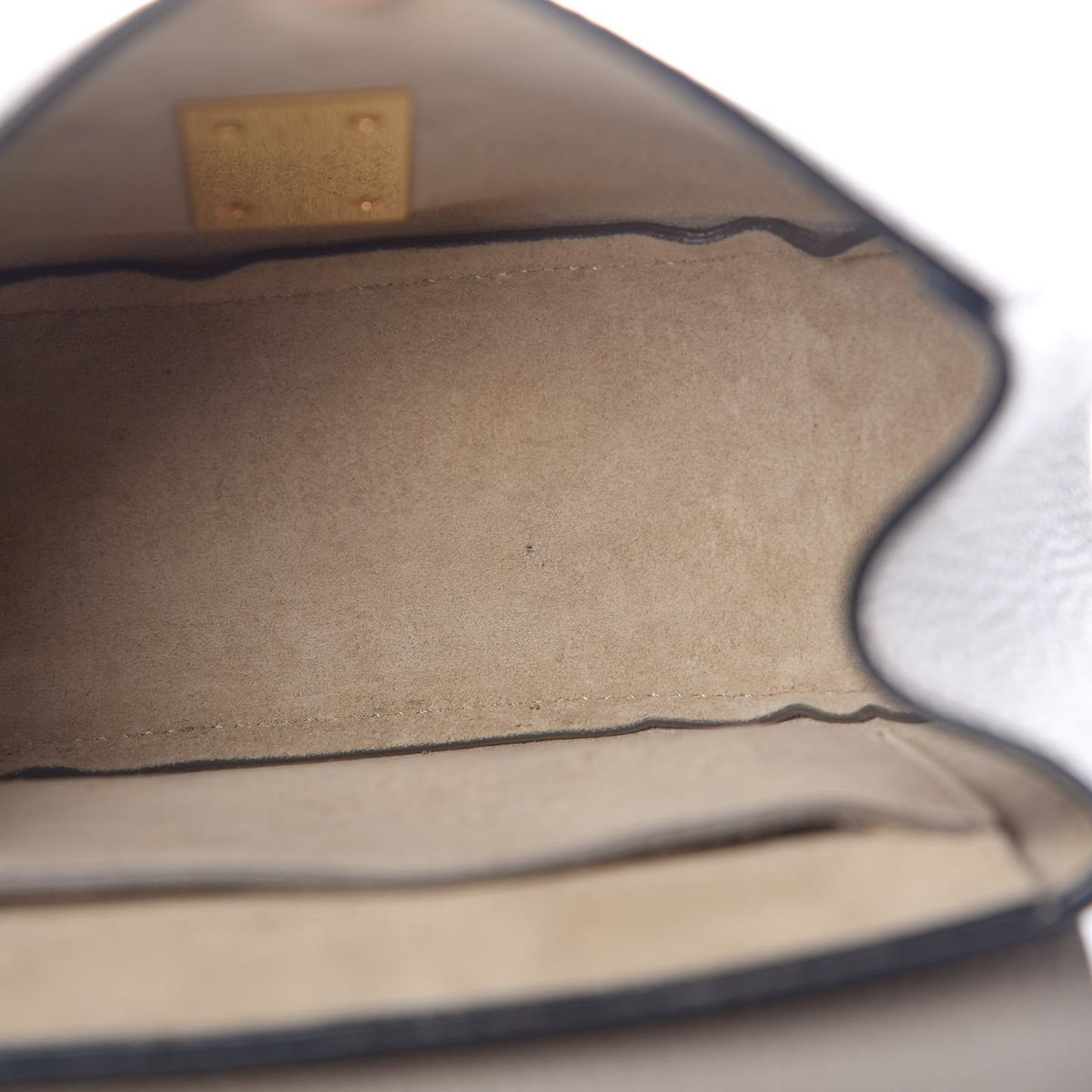 Grained Lambskin Mini Drew Shoulder Bag Motty Grey