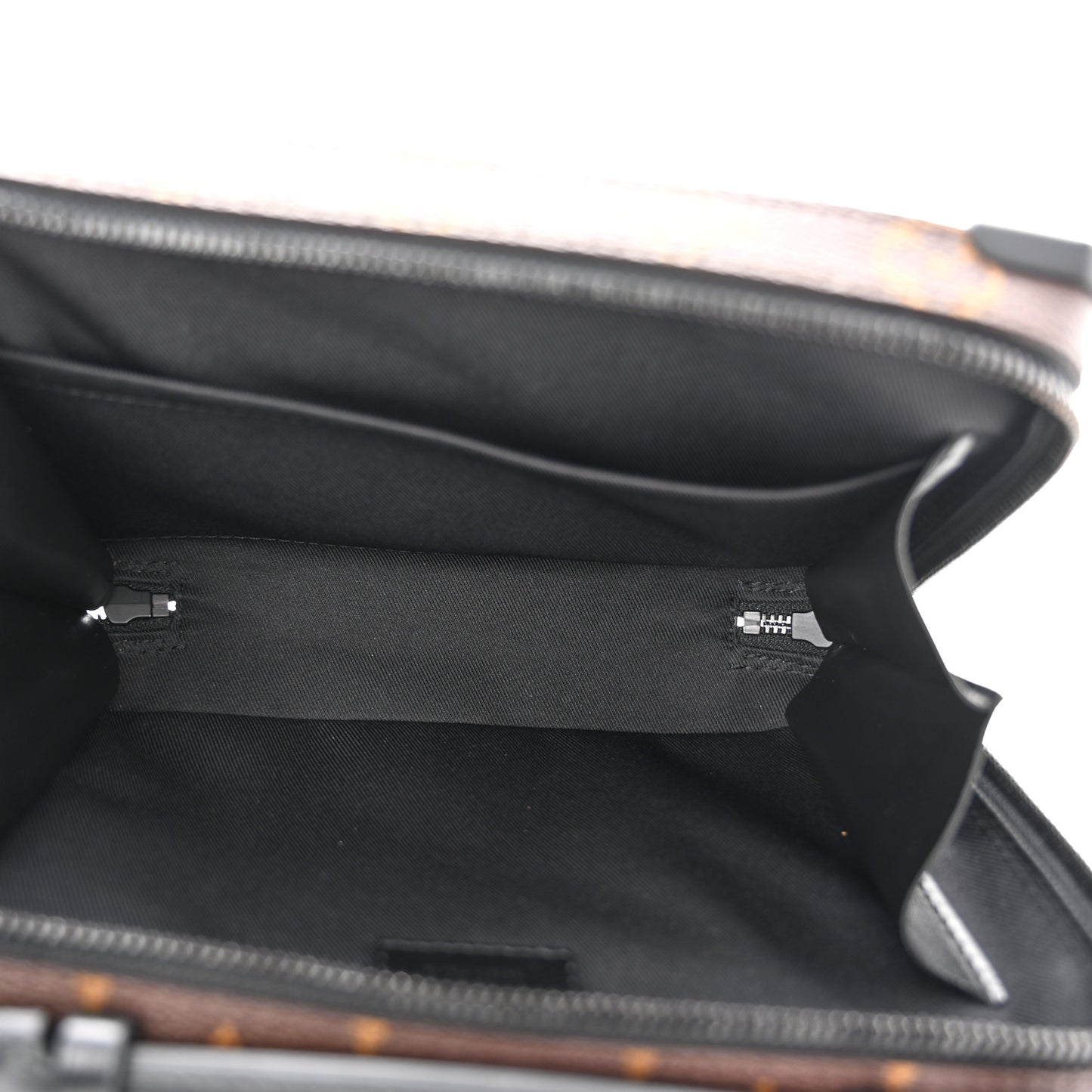 Monogram Macassar Handle Soft Trunk Black