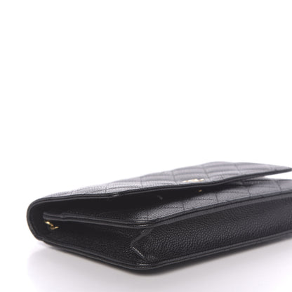 Chanel Caviar Quilted Wallet On Chain WOC Black 9 of 13