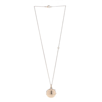 Chanel Metal CC Locket Necklace Gold 3 of 8