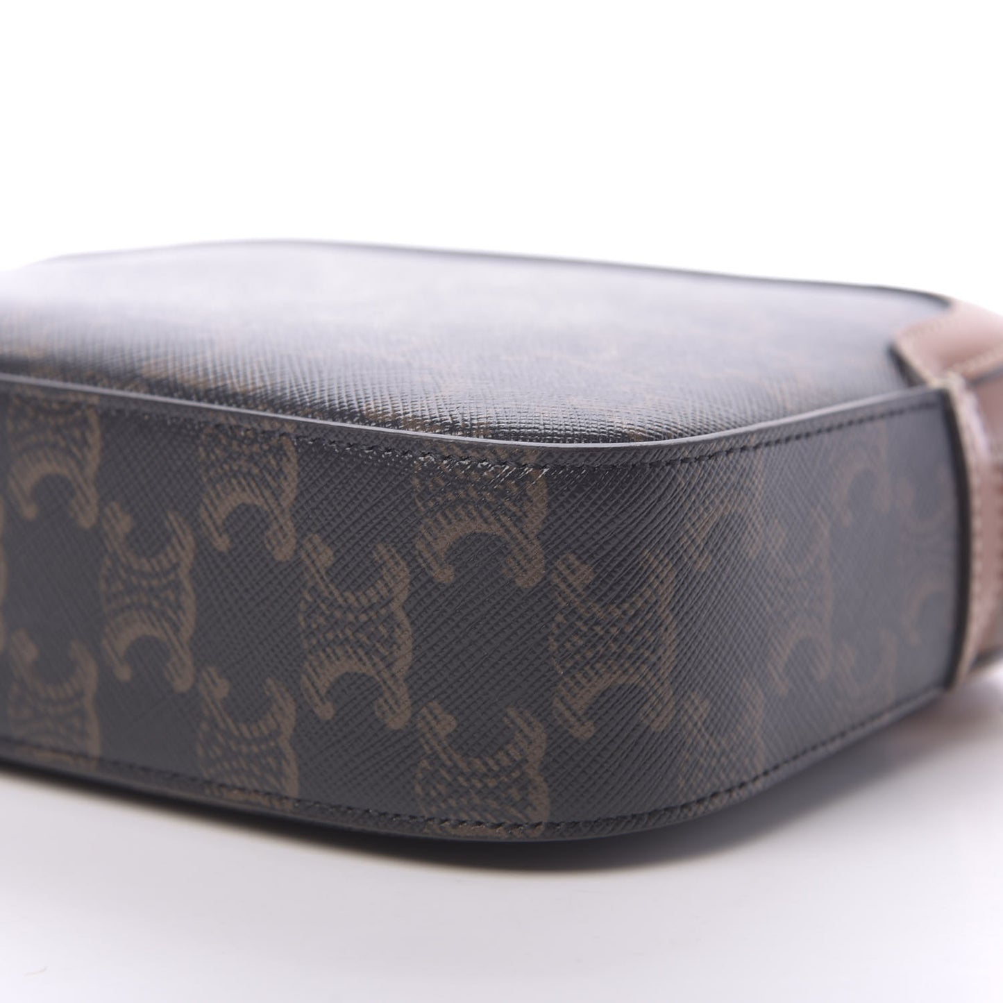 Triomphe Canvas Small Camera Bag Tan