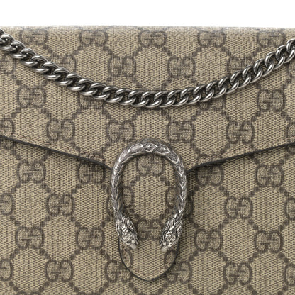 Gucci GG Supreme Monogram Mini Dionysus Chain Wallet Beige Taupe 8 of 12