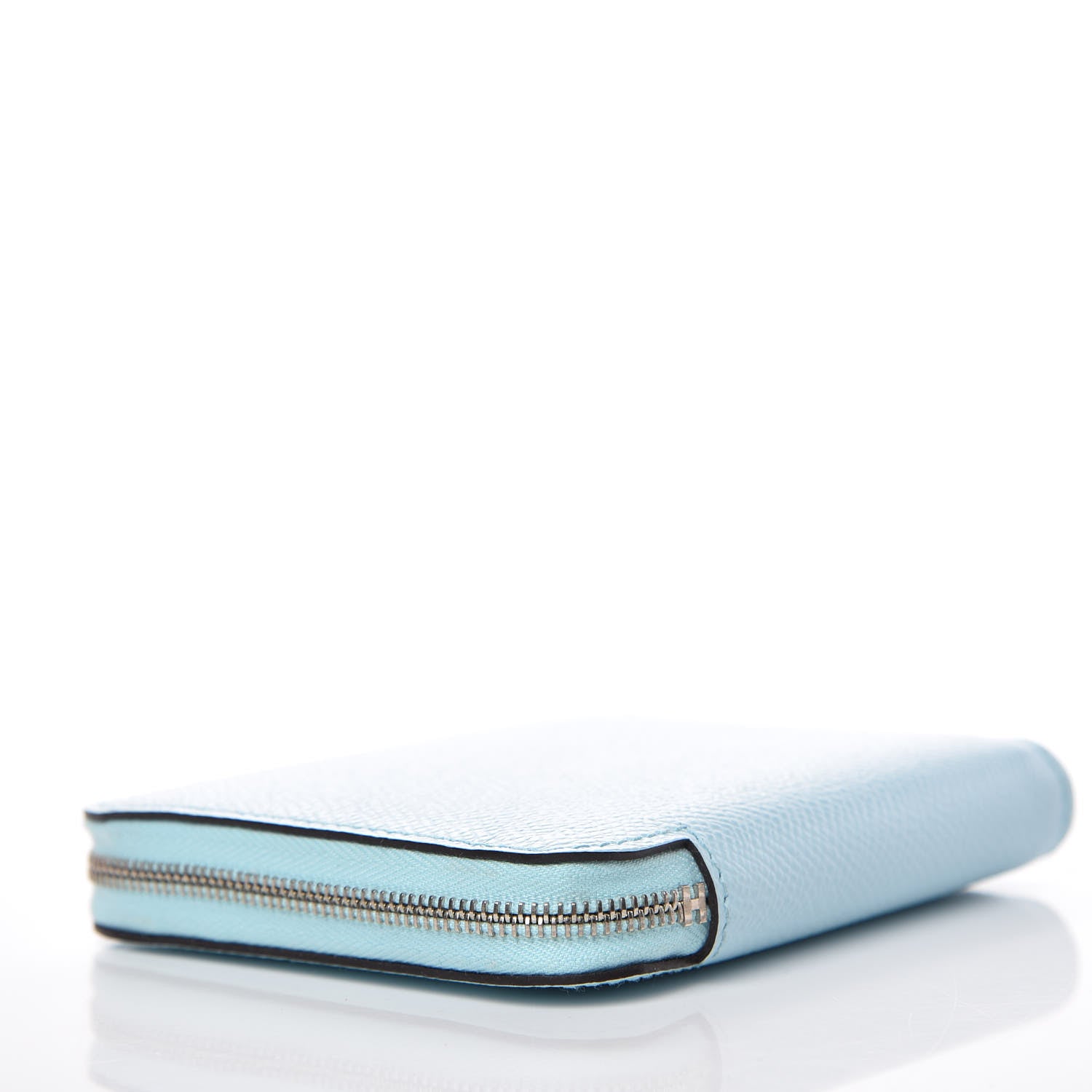 Hermes Epsom Silk'In Compact Wallet Bleu Zephyr 4 of 8