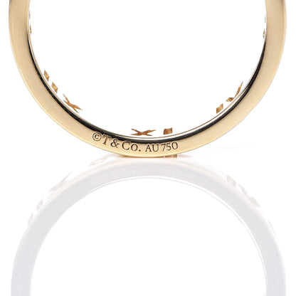 Tiffany 18K Yellow Gold Diamond Atlas Pierced Ring 47 4 4 of 4