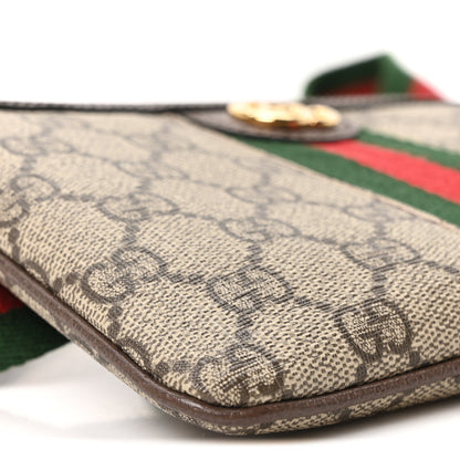 Gucci GG Supreme Monogram Web Ophidia Utility Belt Bag 85 34 Beige Ebony New Acero 9 of 10