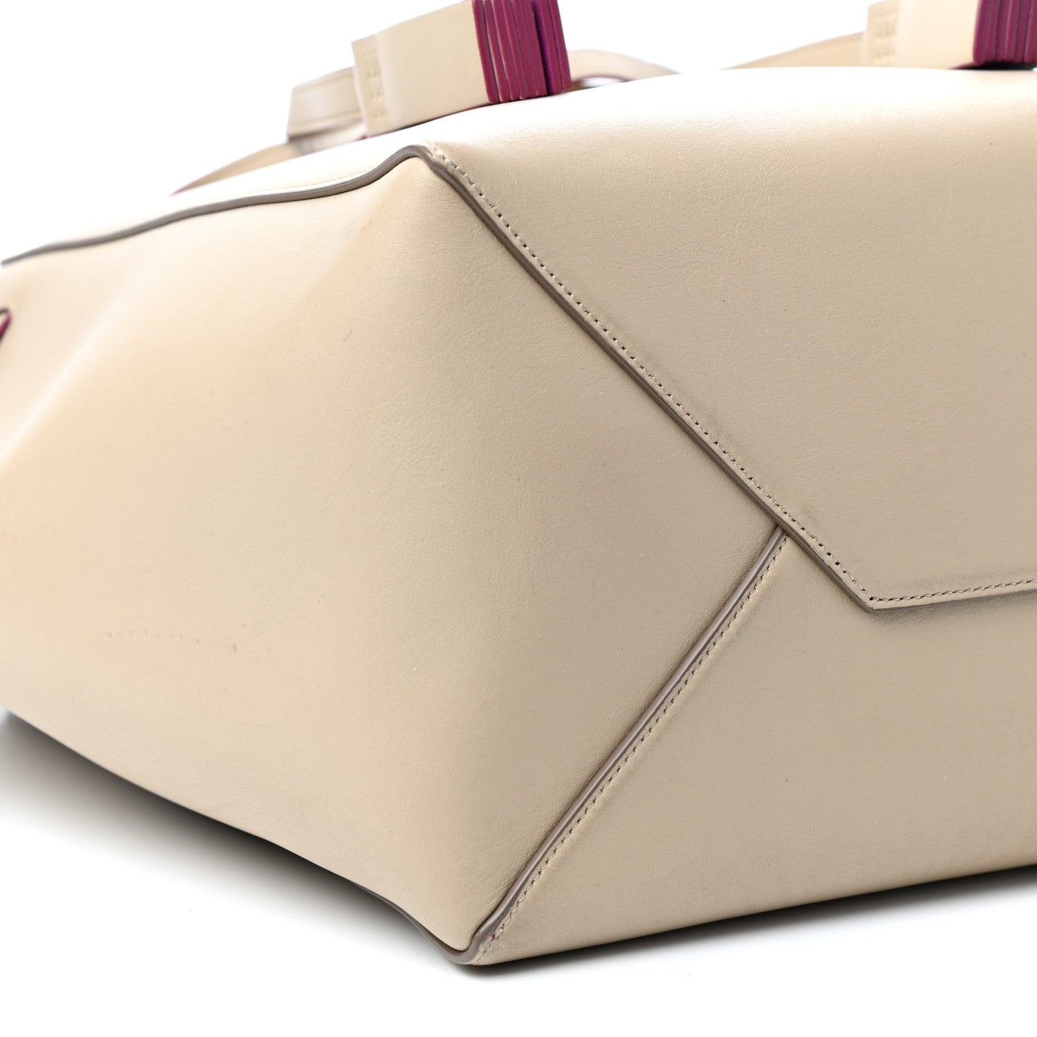 Celine Smooth Calfskin Small Belt Cabas Phantom Beige 7 of 9