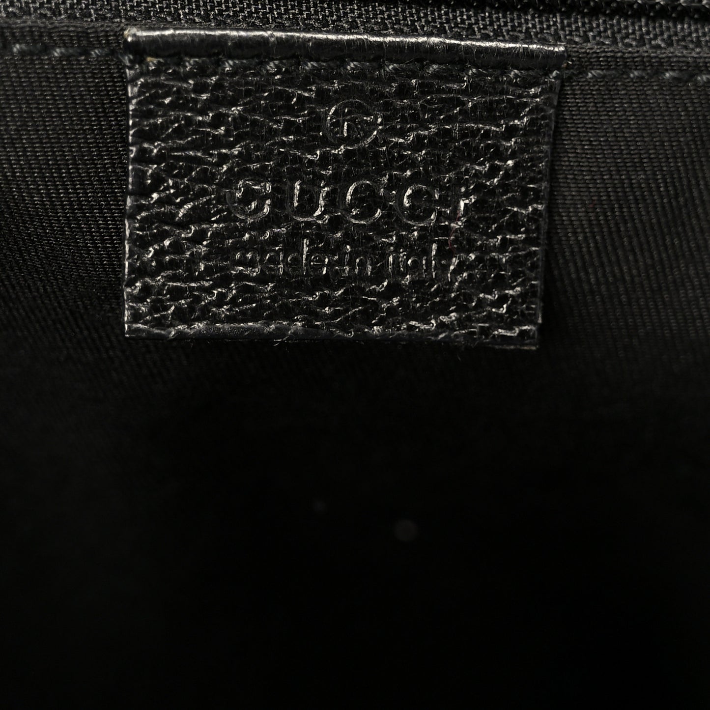 GG Monogram Medium Web Handle Double Pocket Tote Black
