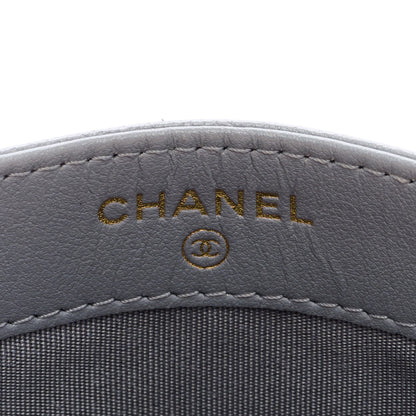 Chanel Lambskin Quilted Chanel 19 Card Holder Grey 6 of 8