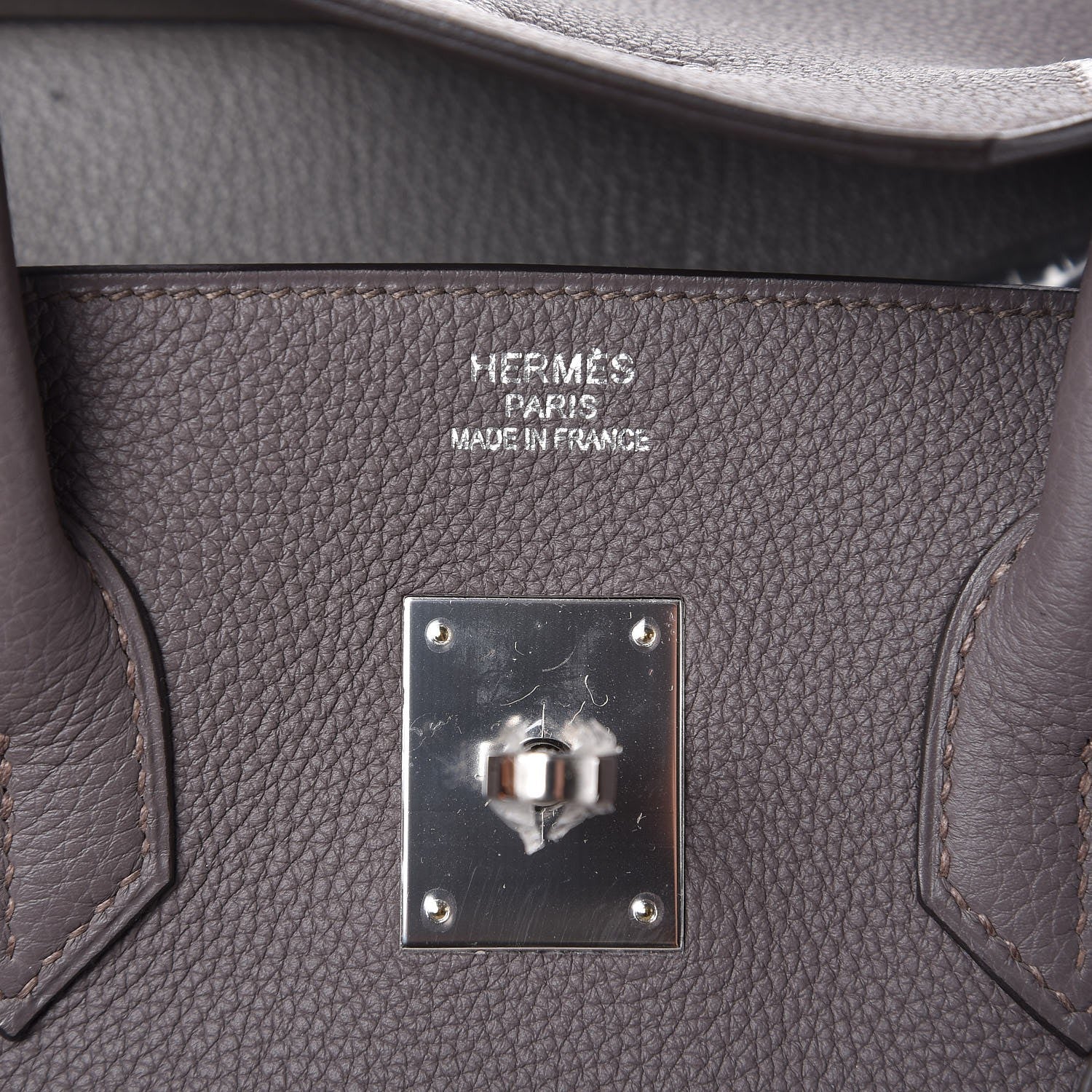 Hermes Togo Birkin 35 Etain 7 of 8
