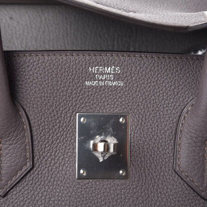 Hermes Togo Birkin 35 Etain 7 of 8