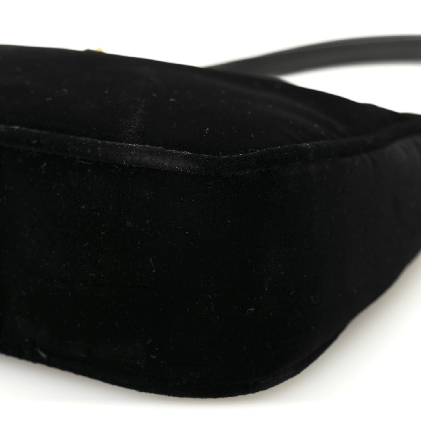 Velvet Nappa Mini Re-Edition Shoulder Bag Black
