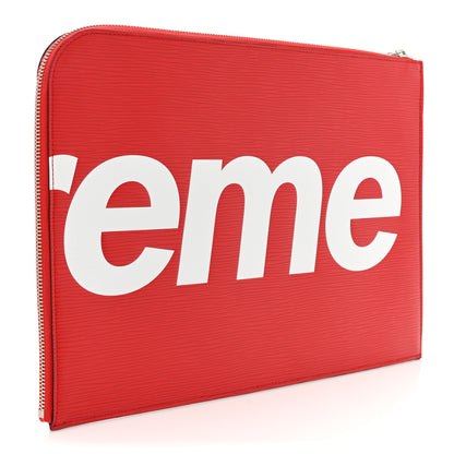 Louis Vuitton X Supreme Epi Pochette Jour GM Red 3 of 11