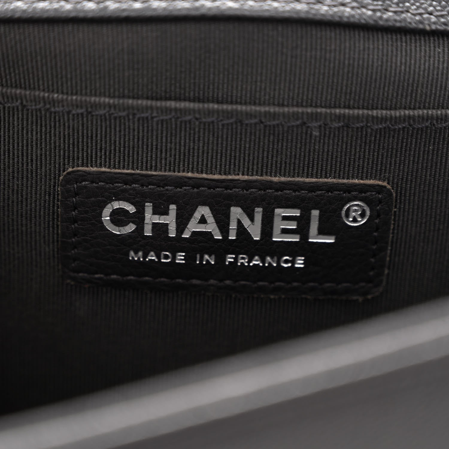 Chanel Caviar Quilted Medium Boy Flap Charcoal 11 of 19