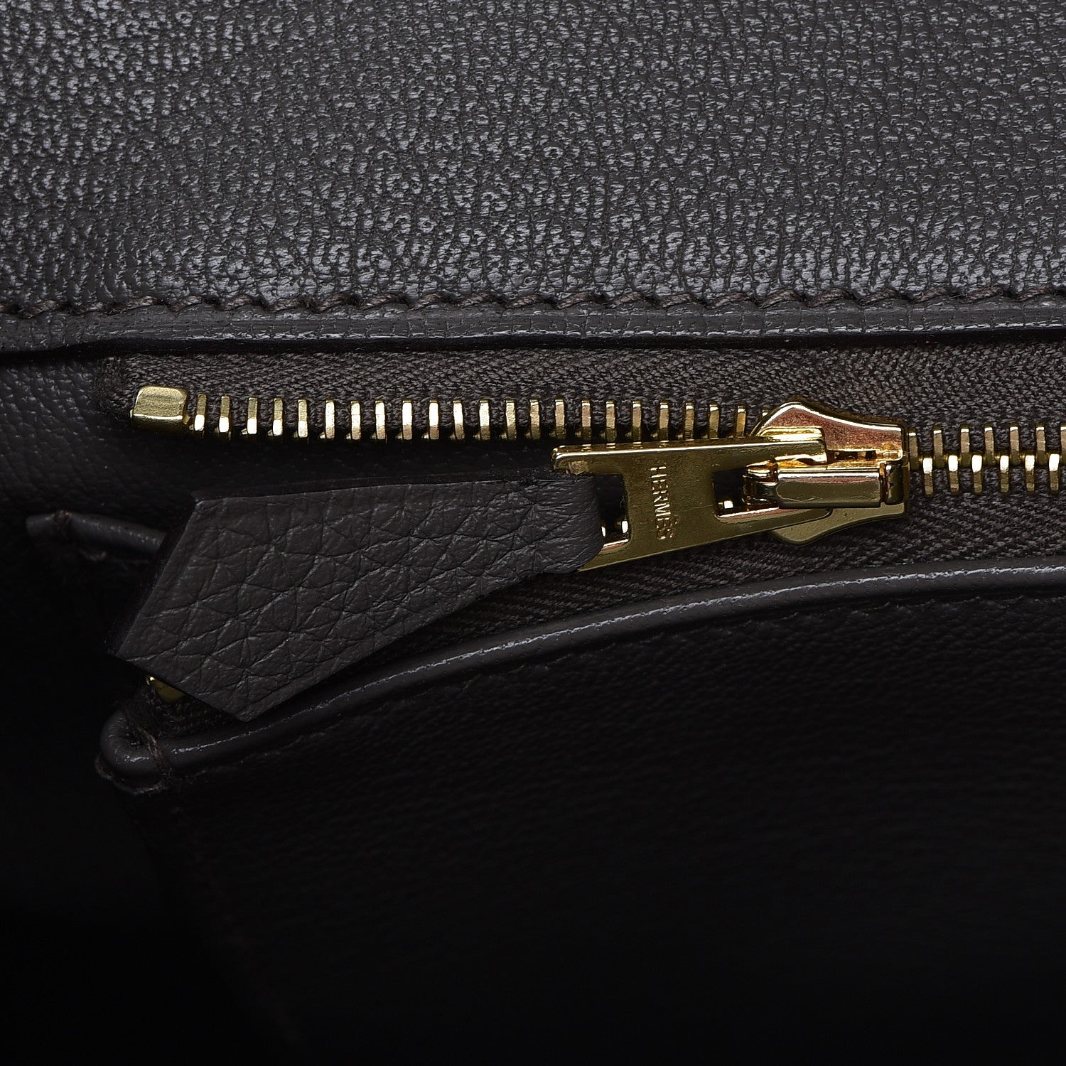 Hermes Taurillon Clemence Birkin 35 Etain 18 of 41