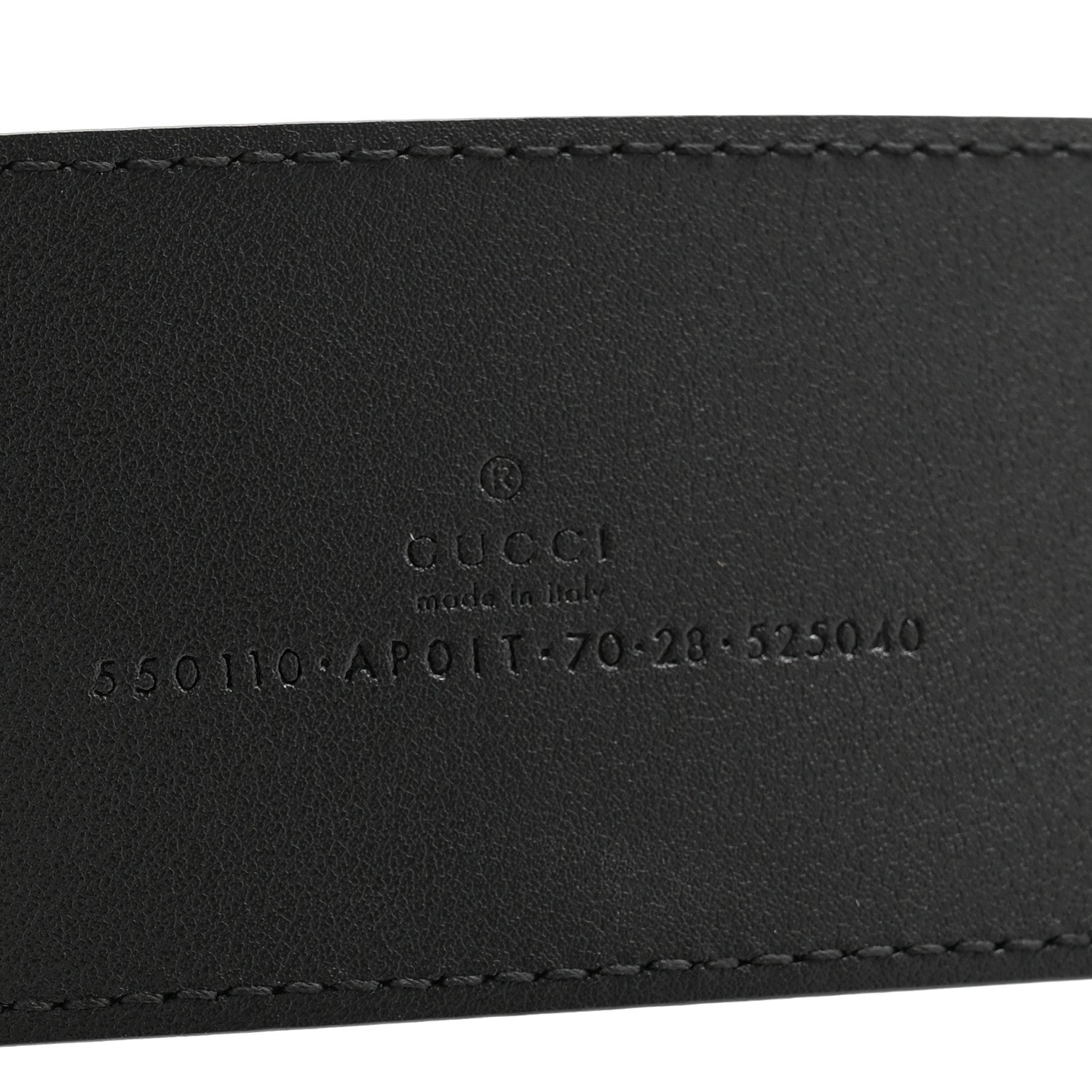 Gucci Calfskin Crystal Double G 55mm Belt 70 28 Black 5 of 6