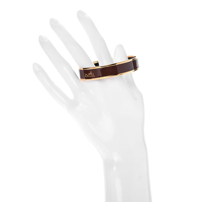 Hermes Enamel Printed Medium Caleche Bracelet 62 2 of 5