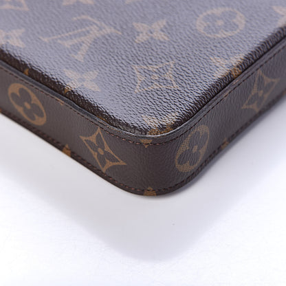Louis Vuitton Monogram Pochette Felicie Chain Wallet Fuchsia 11 of 12
