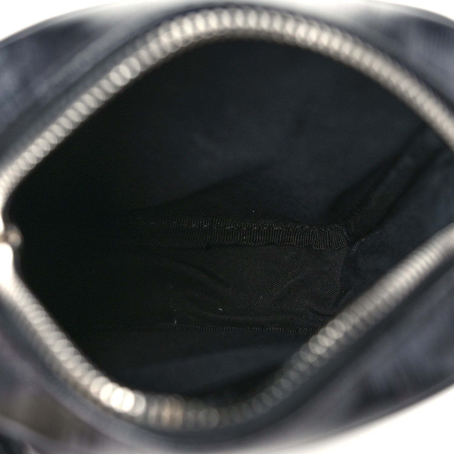 Fendi Glazed Fabric Vitello Century FF 1974 Stamp Patch Small Crossbody Messenger Black 5 of 10