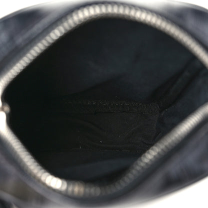 Fendi Glazed Fabric Vitello Century FF 1974 Stamp Patch Small Crossbody Messenger Black 5 of 10