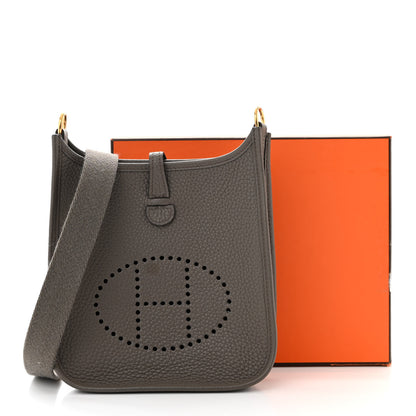 Hermes Taurillon Clemence Evelyne TPM Etain 11 of 11