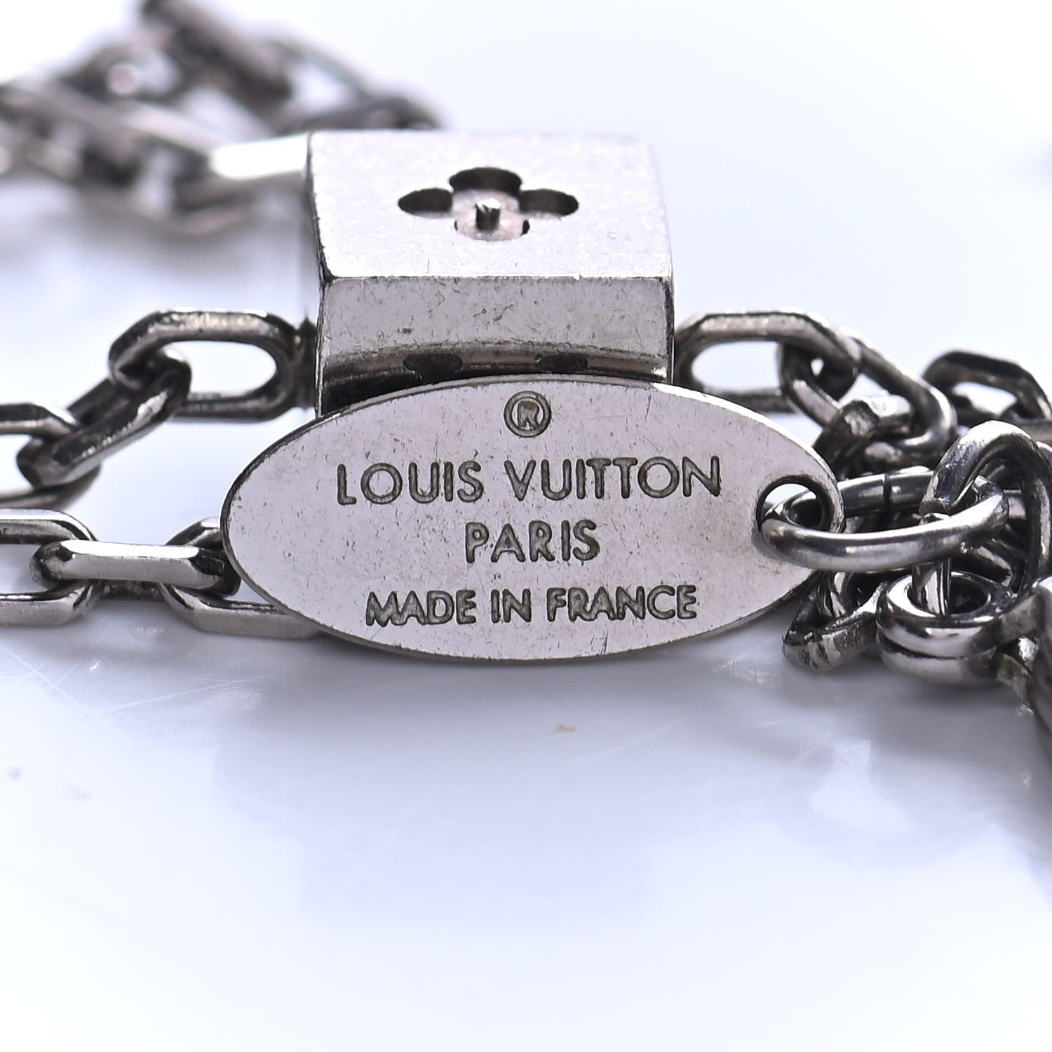 Louis Vuitton Swarovski Gamble Short Necklace Silver 4 of 4