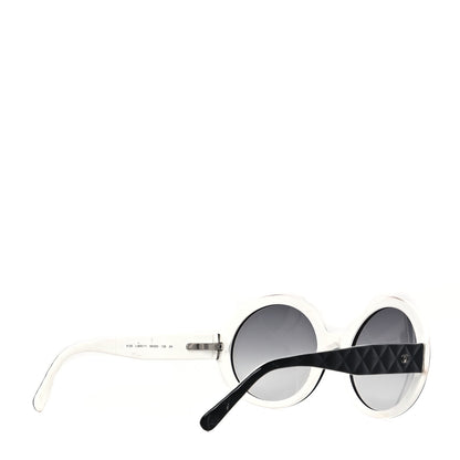 Chanel Quilted CC Mod Sunglasses 5120 Black White 4 of 8