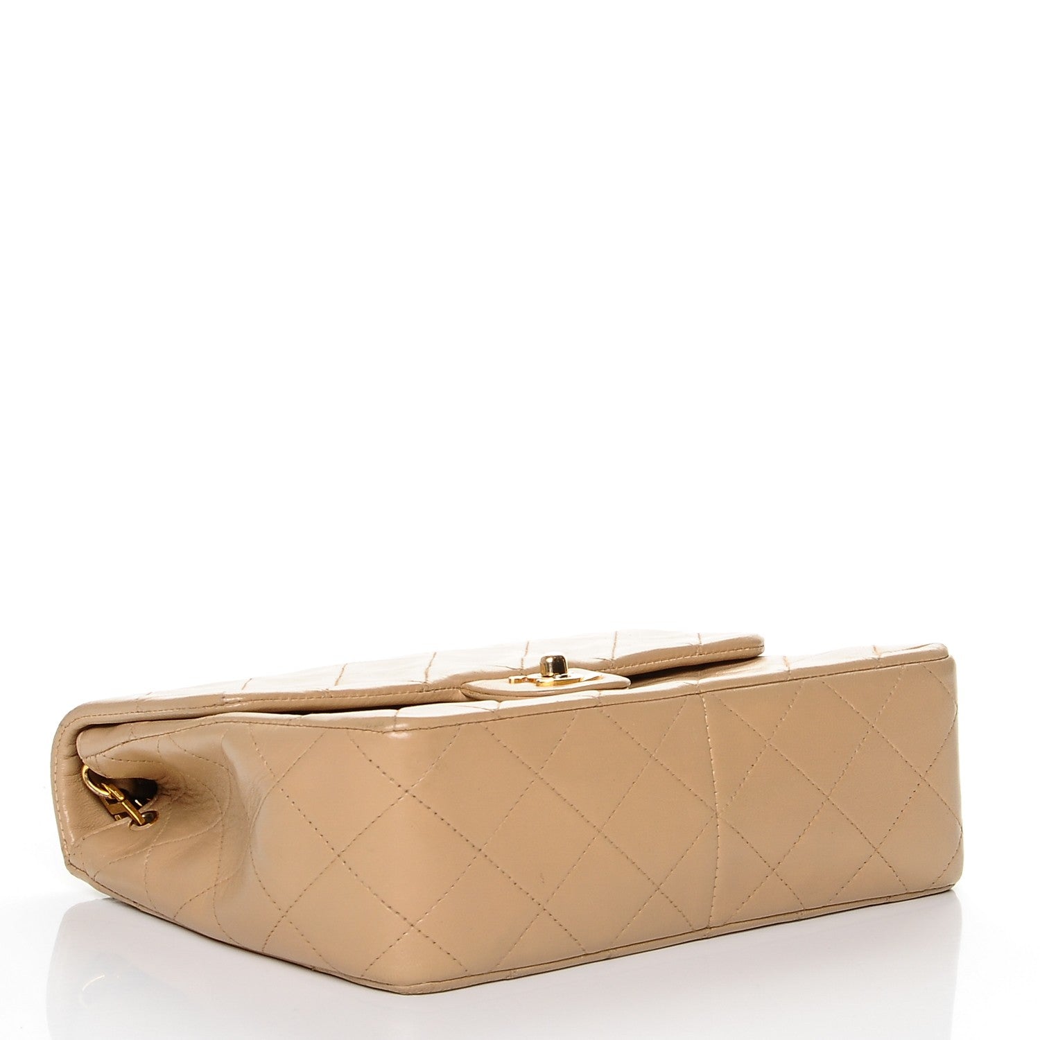 Chanel Lambskin Quilted Small Single Flap Beige 4 of 8