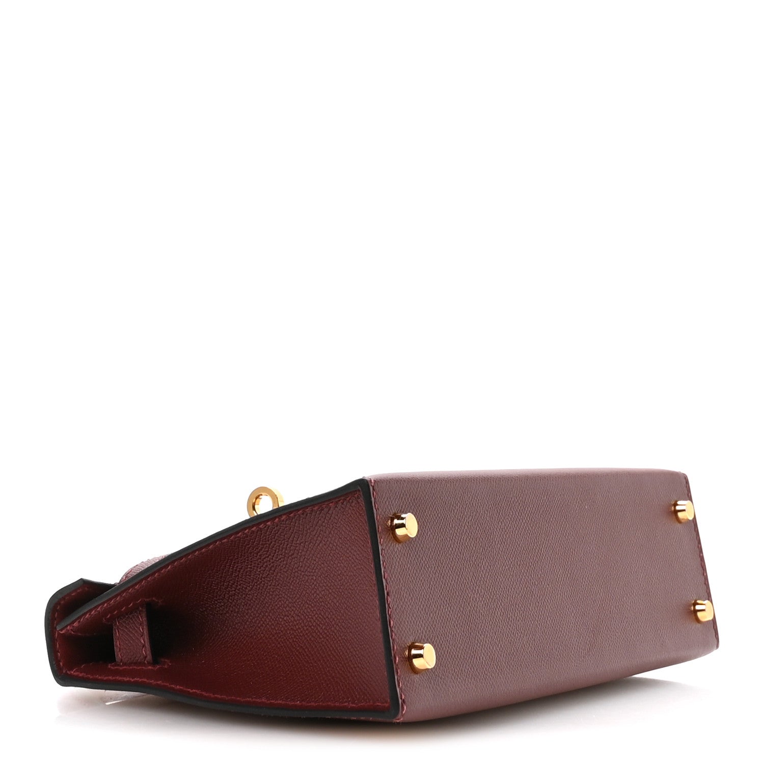 Hermes Madame Calfskin Mini Kelly Sellier 20 Rouge H 4 of 11