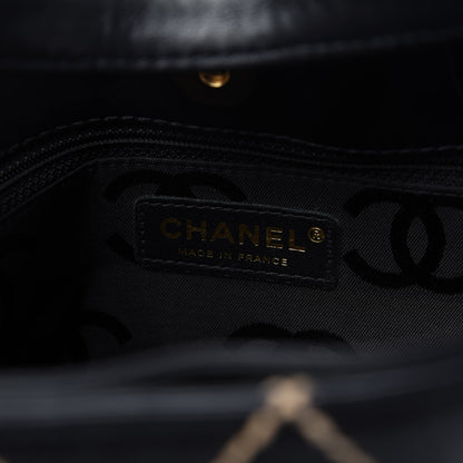 Chanel Calfskin Contrast Stitch Surpique Tote Black 8 of 10