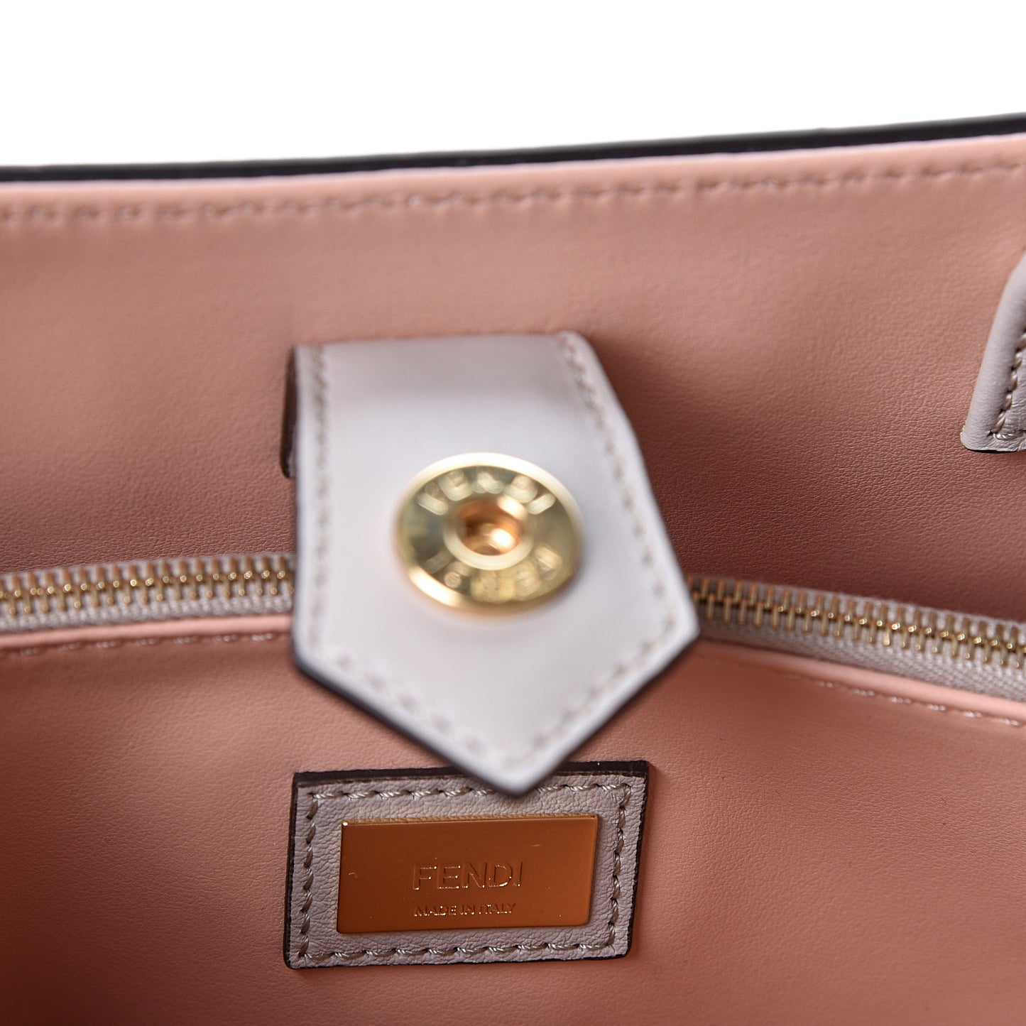 Vitello Dolce Petite 2Jours Tote Grigio Polvere Baby Pink