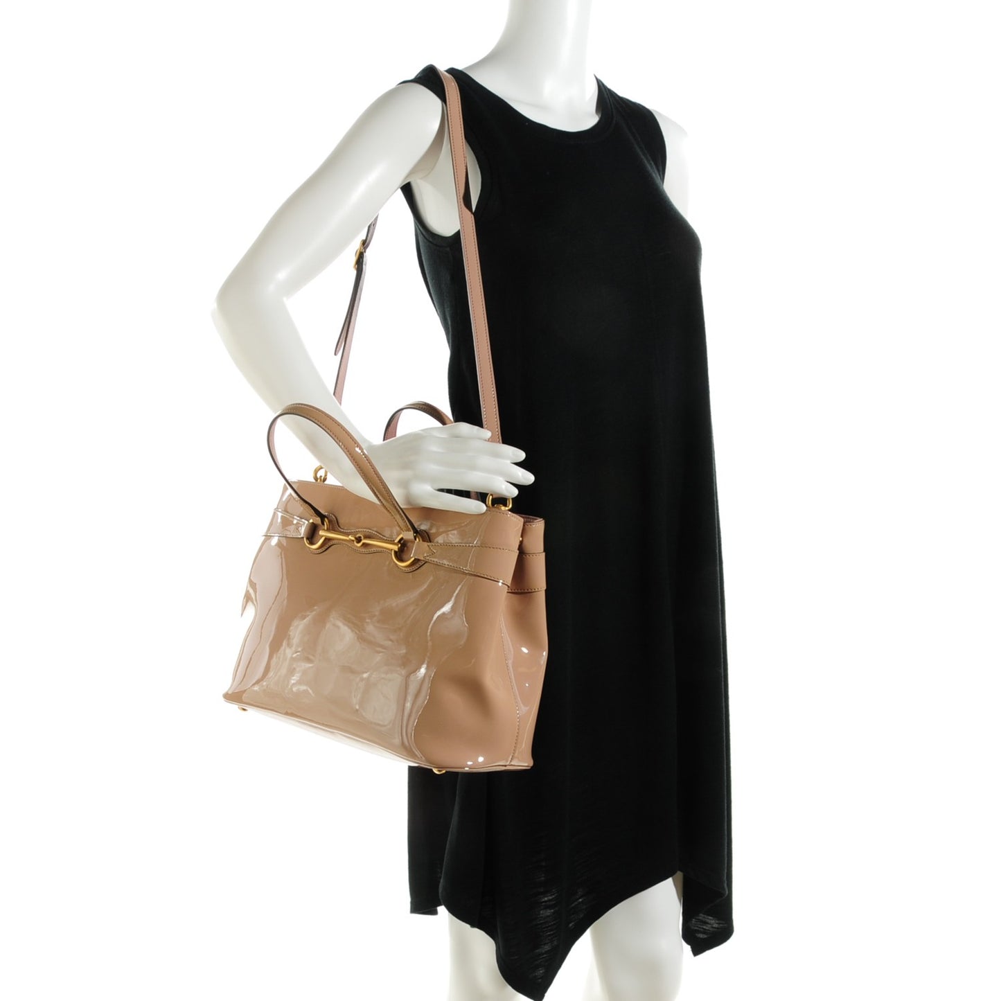Patent Medium Bright Bit Top Handle Tote Dark Cipria